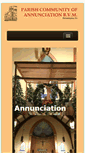 Mobile Screenshot of annunciationbvmchurch.org
